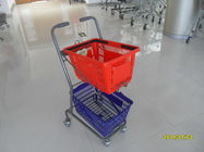 Chiny 4 Obrotowe 3-calowe kółka z PVC Supermarket - wózek na zakupy używany w małych sklepach firma