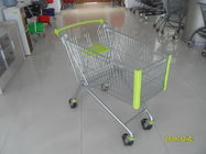 150 L Supermarket Shopping Carts ze specjalnymi plastikowymi częściami i czterema kółkami
