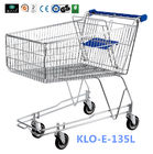 4 Wheeled 135L Metal Wire UK Koszyk z Baby Seat / Supermarket Equipment