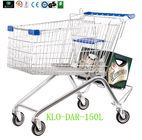 Metalowy wózek ze stali niskowęglowej Metalowy wózek na kółkach / Supermarket Koszyk na zakupy