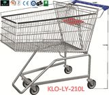 Chiny Flat Basket Wire Mesh Metal Shopping Carts With PVC , PU , TPR Wheels firma