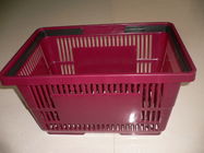 Chiny Stackable Large Grocery Plastic Shopping Basket With Double Handles firma