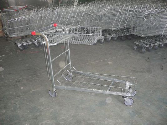 Chiny Supermarket cargo Warehouse Trolley with foldable basket and customized logo fabryka