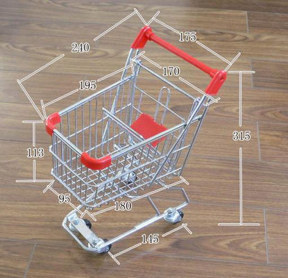 Chiny Q195 Low carbon steel Retail Shop Equipment Metal grocery shopping cart on wheels fabryka