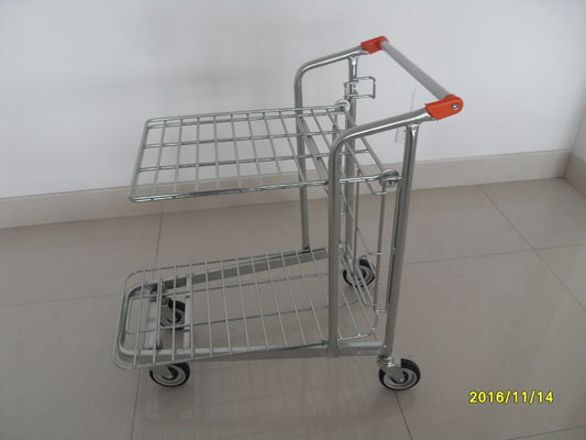 Store Supermarket Warehouse Trolley With Handle Logo Printing