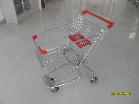 Chiny Amerykański supermarket zakupy Wózek na zakupy z czerwonymi częściami z tworzyw sztucznych fabryka