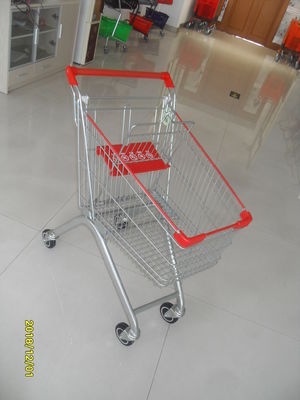 Chiny Wózek supermarketowy Q195 Supermarket 60L Pojemność Mały wózek na zakupy 750x461x935mm fabryka