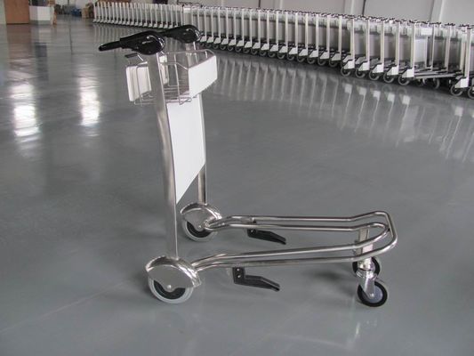 Chiny Mini Three Wheels Metal Supermarket / Airport Luggage Trolley With Brake 300KGS fabryka