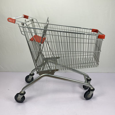 kupować Wózek na zakupy spożywcze w stylu europejskim 150L Metalowy wózek do supermarketów Lakierowanie proszkowe online manufacture