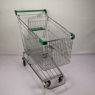 kupować PU Wheels Wózek na zakupy spożywcze 210L Metalowy wózek na zakupy z podwoziem na napoje online manufacture