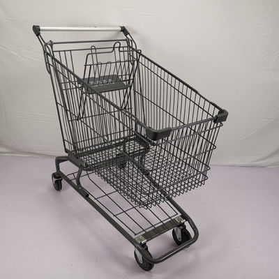 kupować 150L Wózek na zakupy do supermarketu w stylu amerykańskim Wózek na zakupy na kółkach PU online manufacture