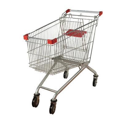kupować Metalowy kosz 125L Europejski wózek na zakupy Wózek spożywczy Zabezpieczenie przed kradzieżą online manufacture