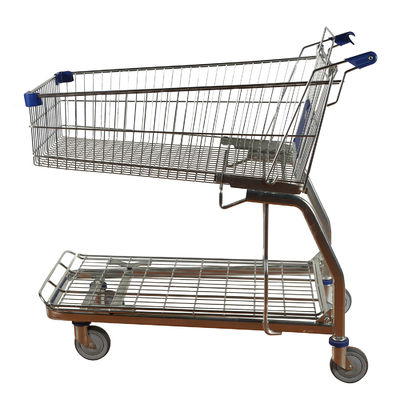 kupować Długa metalowa siatka druciana Klatka Supermarket Duży sklep spożywczy Wózek ręczny z podwoziem hurtowym online manufacture