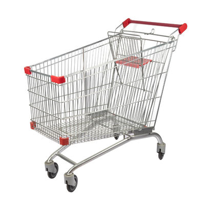kupować 240L Duża pojemność Magazyn w stylu europejskim Koszyk metalowy Wózek na zakupy w supermarkecie online manufacture