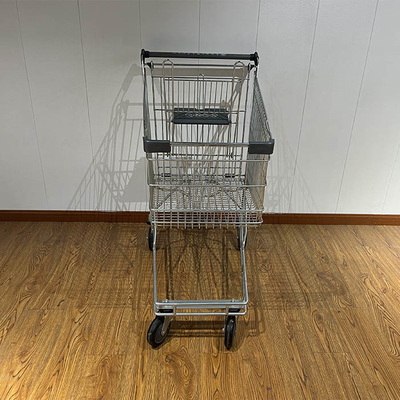 kupować 125L Australian supermarket shopping cart with grey plastic parts chain store shopping cart CE online manufacture