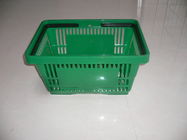 Chiny Flexible Green Plastic Shopping Basket With Capacity 13KGS 420x290x220mm firma