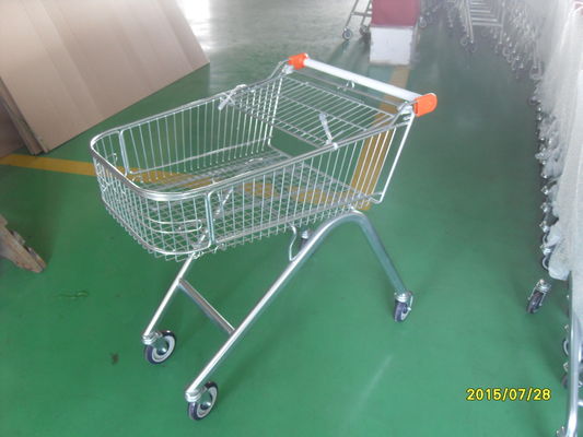 Chiny European Style 71L Shopping Trolley Cart Metal With Swivel Casters fabryka