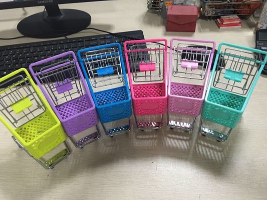 Plastic Retail Shop Equipment With Baby Seat different colours and 4 plastic casters