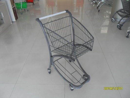 Chiny Wózek sklepowy ze stali nierdzewnej 40L, wózek na zakupy, wózek na zakupy spożywcze z tablicą reklamową fabryka